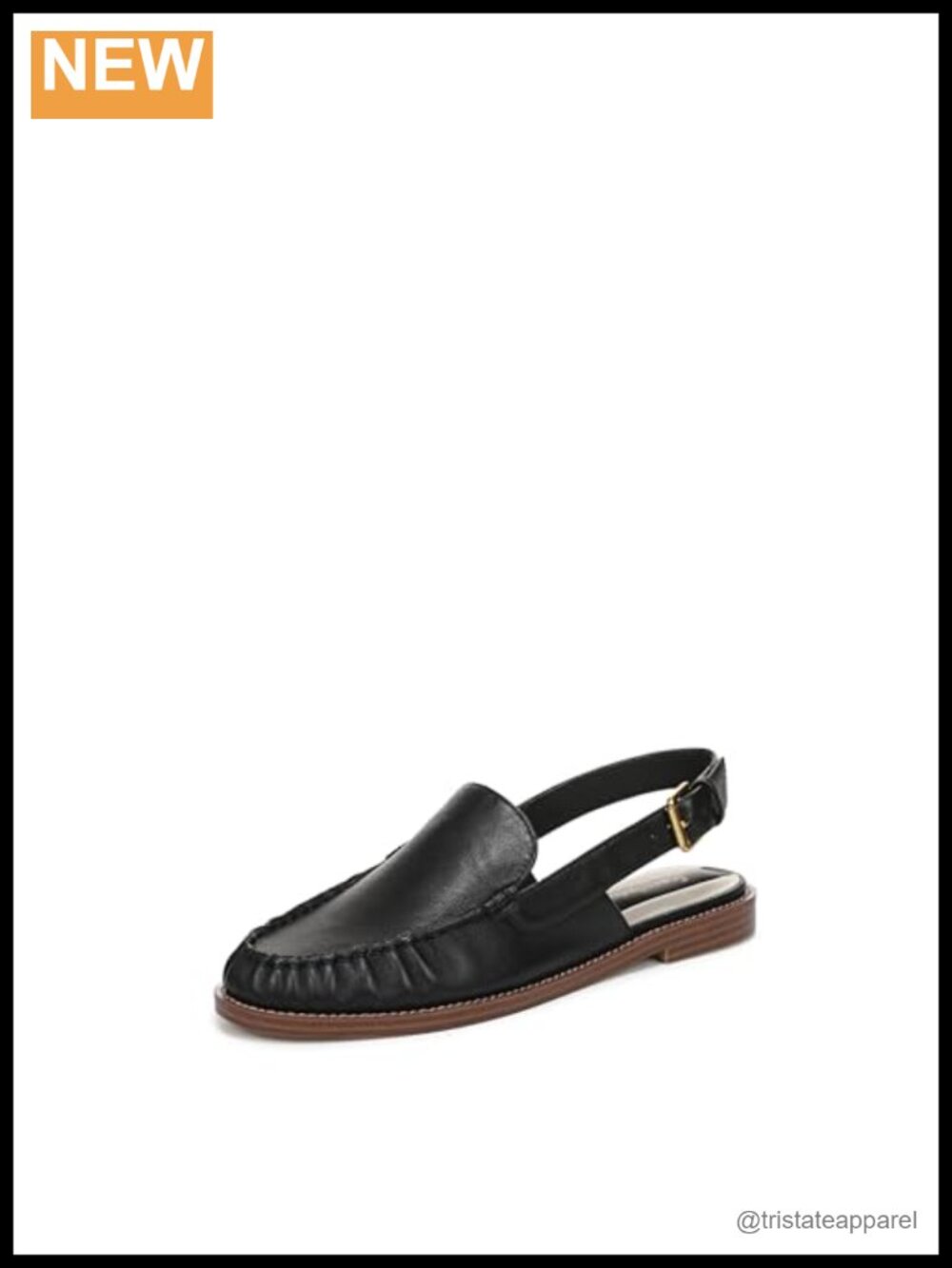 Leather Slingback Loafer Flats for Women